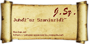 Juhász Szaniszló névjegykártya
